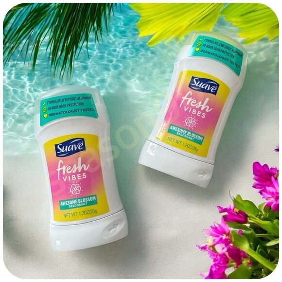 (2) Suave Fresh Vibes Awesome Blossom 48HR Deodorant Dermatologist Tested - Picture 6 of 9